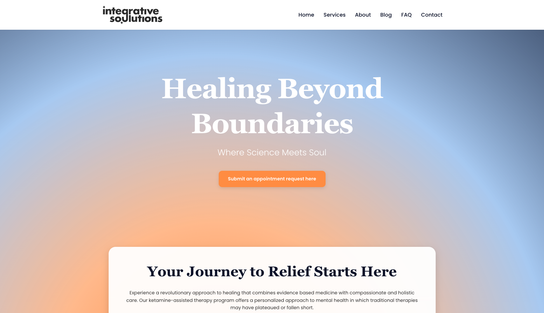 Integrative Soulutions Website Preview